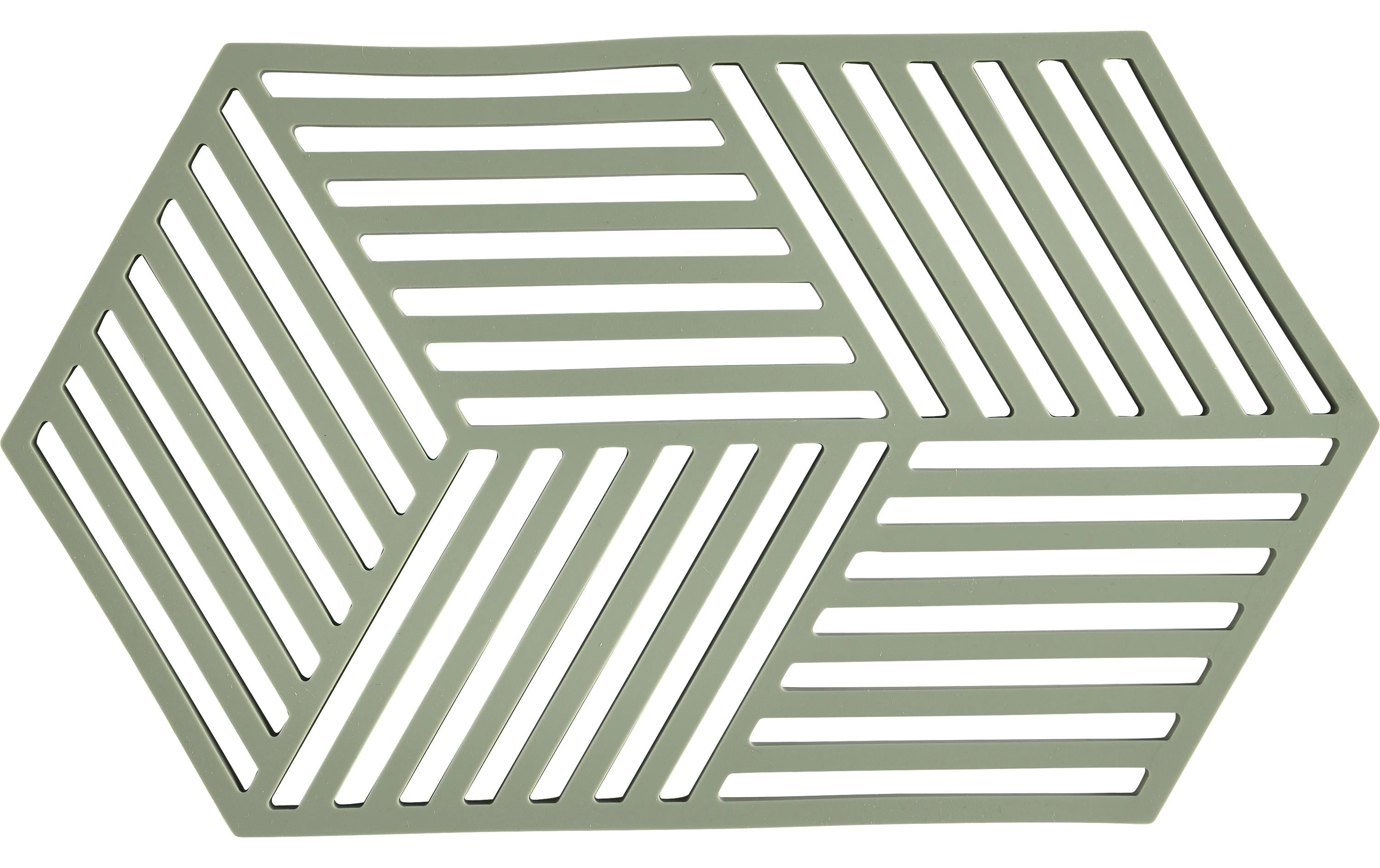 Zone Topfuntersetzer Hexagon, Rosmarin 24x14x0.9 cm (LxBxH), Silikon