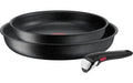 Tefal Ingenio Black Stone Pfannenset 24/28 cm + Griff