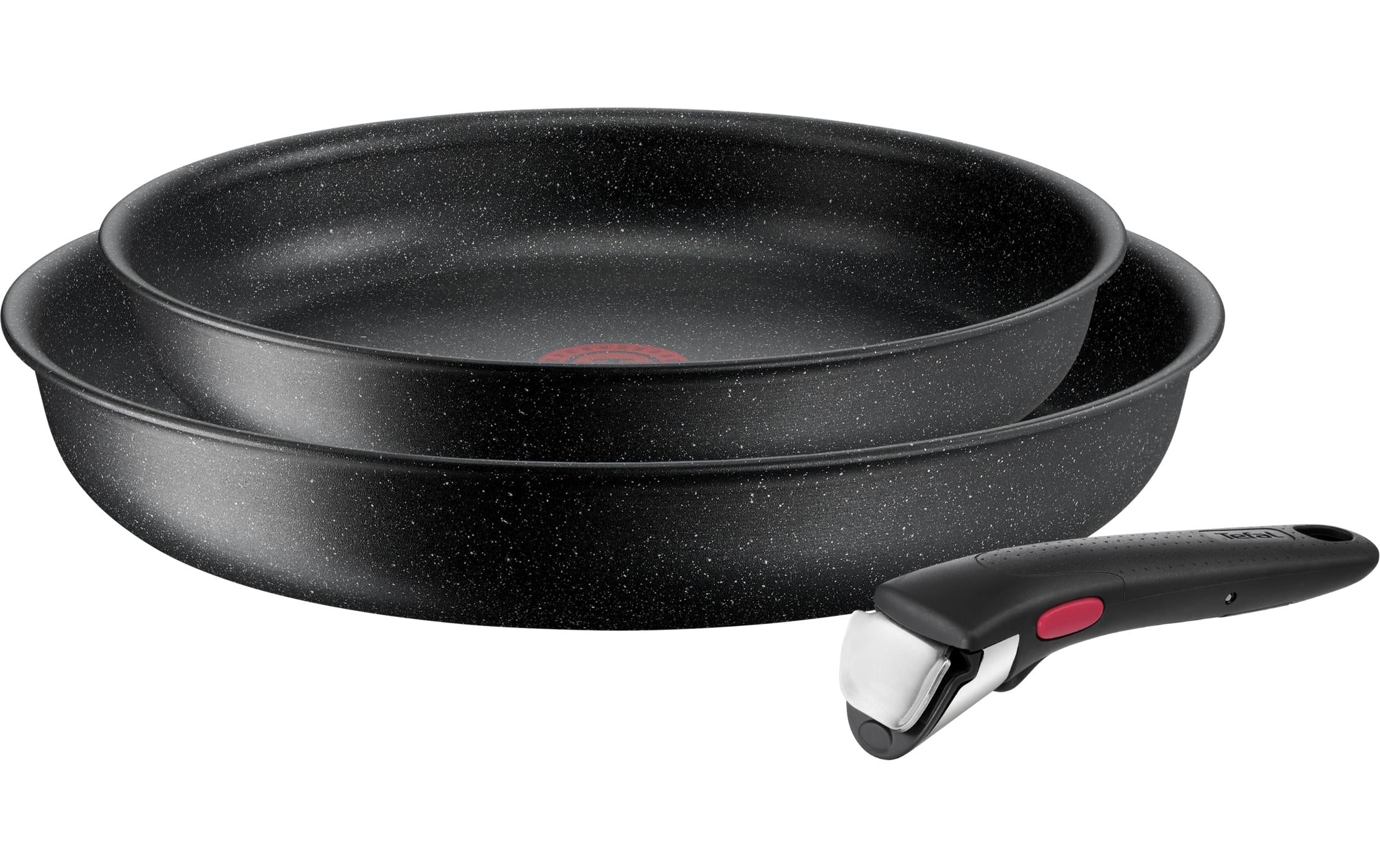 Tefal Ingenio Black Stone Pfannenset 24/28 cm + Griff