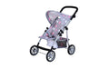 Puppenbuggy Liba star grey pink