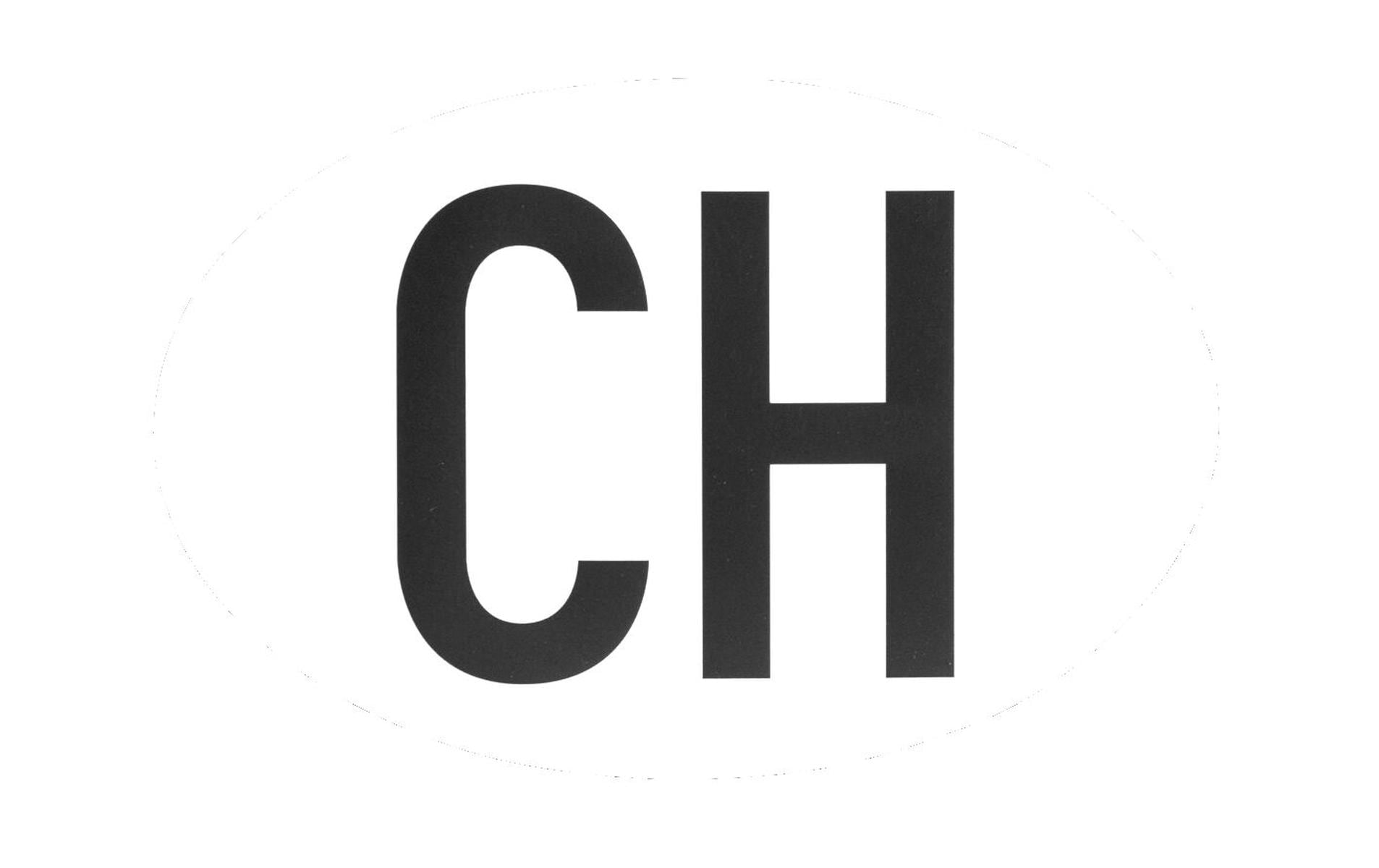 Hoheitszeichen "CH" magnetisch, für PKW, 17.5 x 11.5 cm