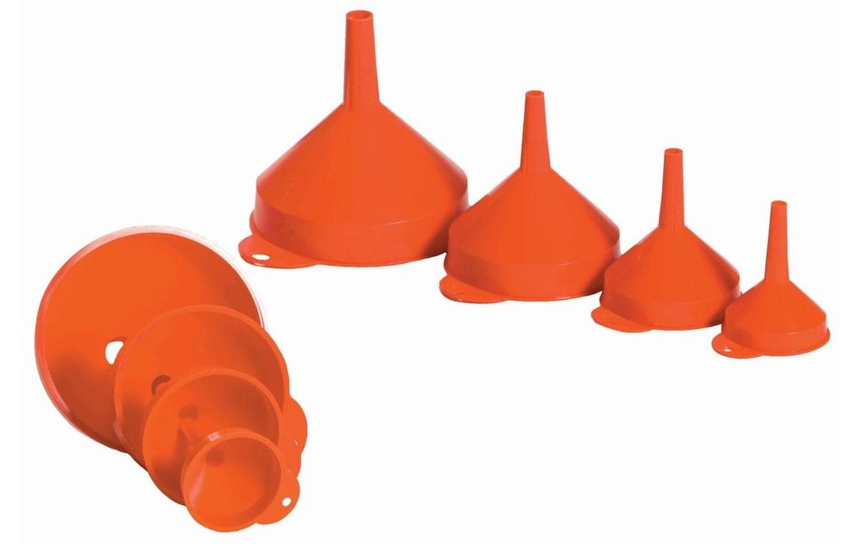 Trichter 4er-Set, 50/70/90/115 mm, HDPE 19 x 12.5 cm