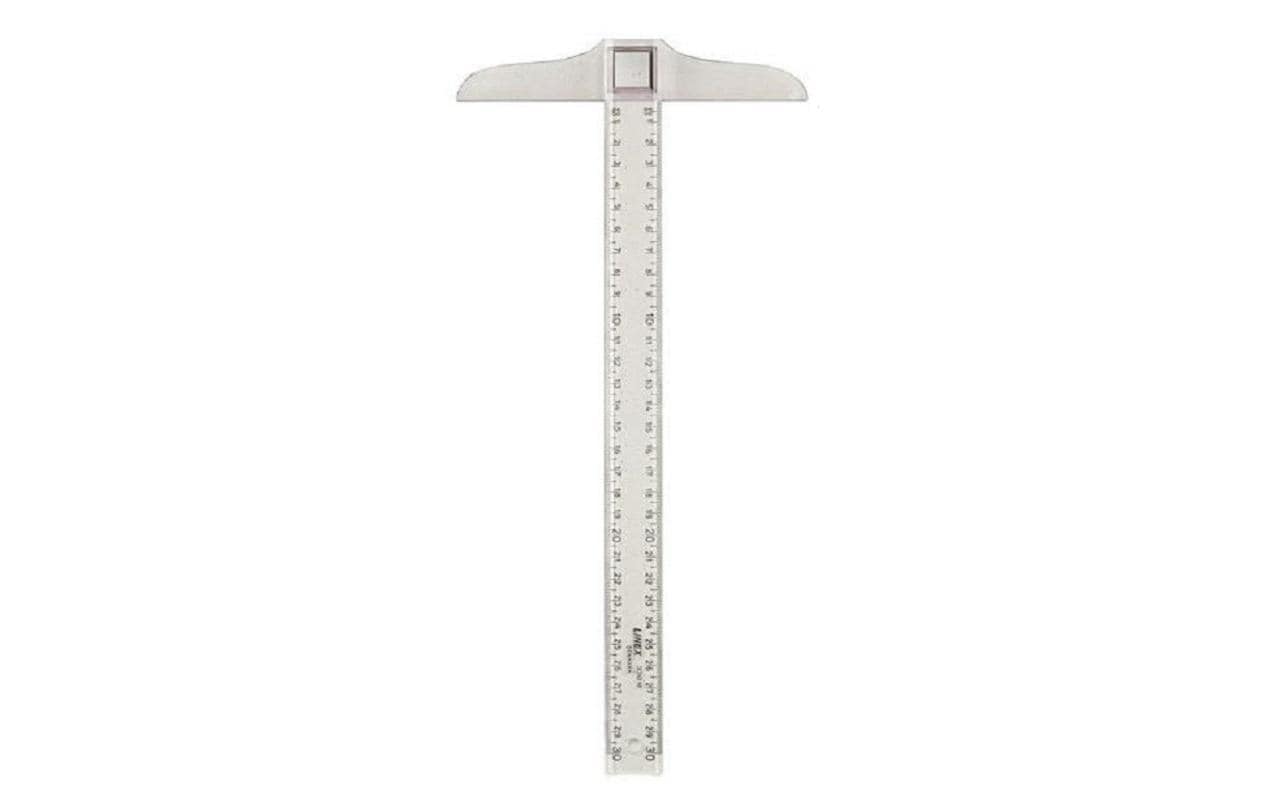 Linex Zeichenschiene 30cm transparent