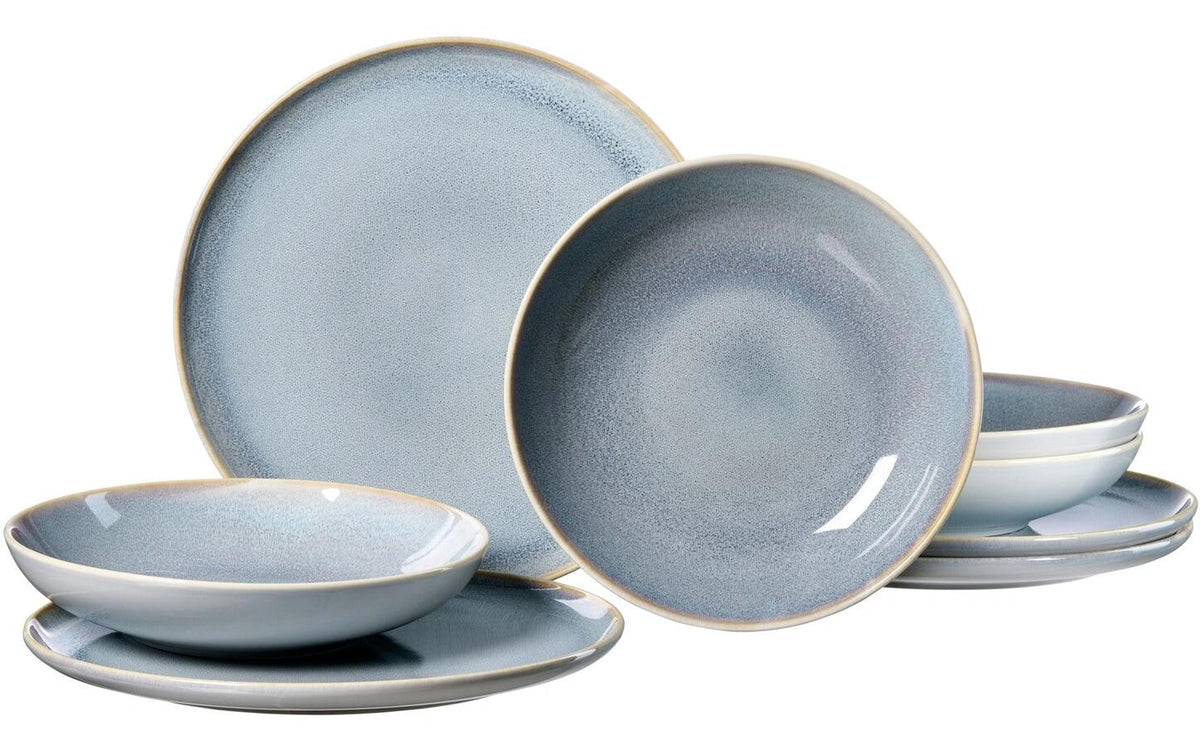 R&B Geschirrset Skagen 8-teilig, Grau