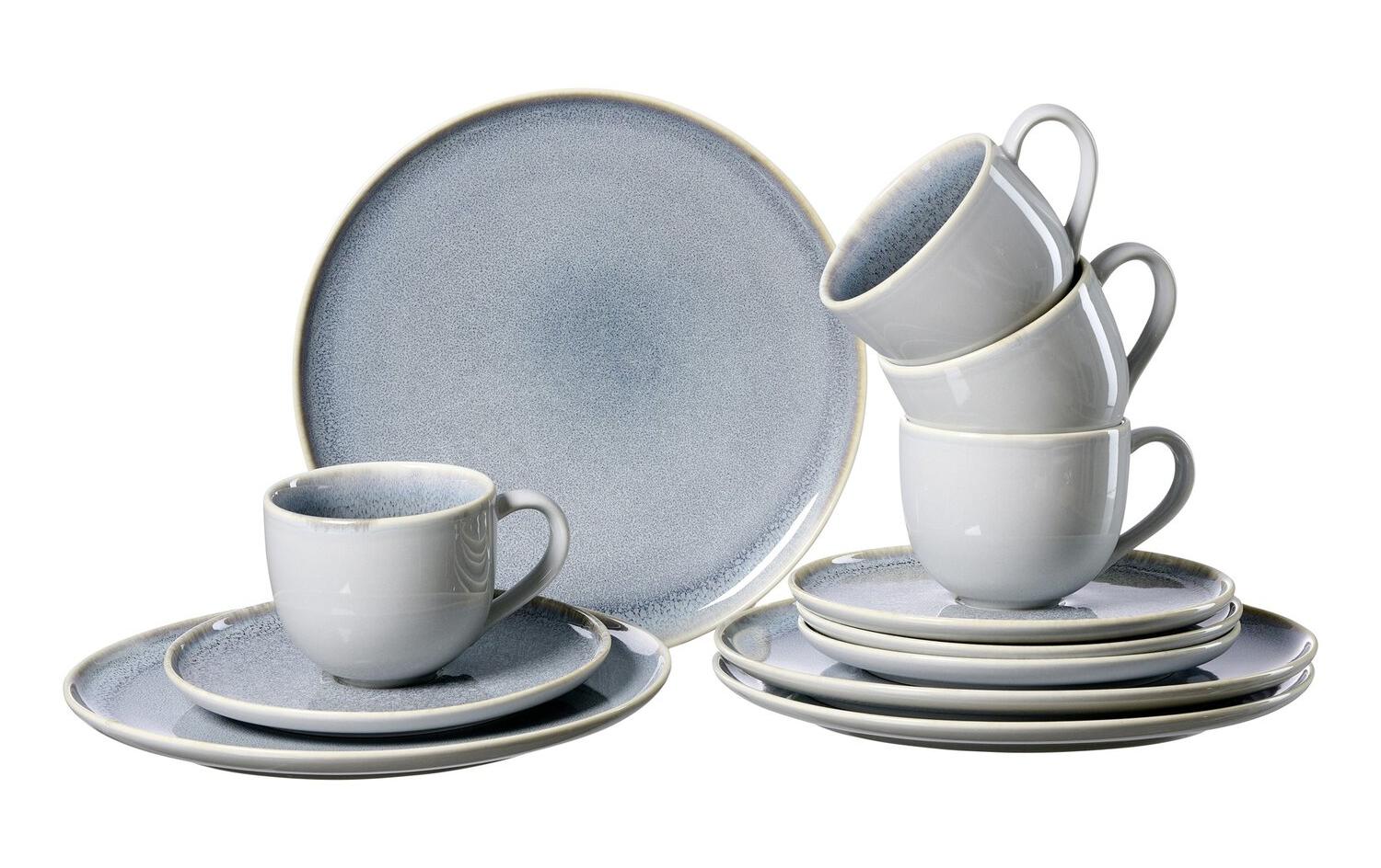 R&B Kaffee-Set Skagen 12-teilig, Grau