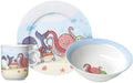 R&B Kindergeschirrset Unterwasserwelt 3-teilig, Porzellan