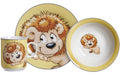 R&B Kindergeschirrset Happy Zoo Leo 3-teilig, Porzellan