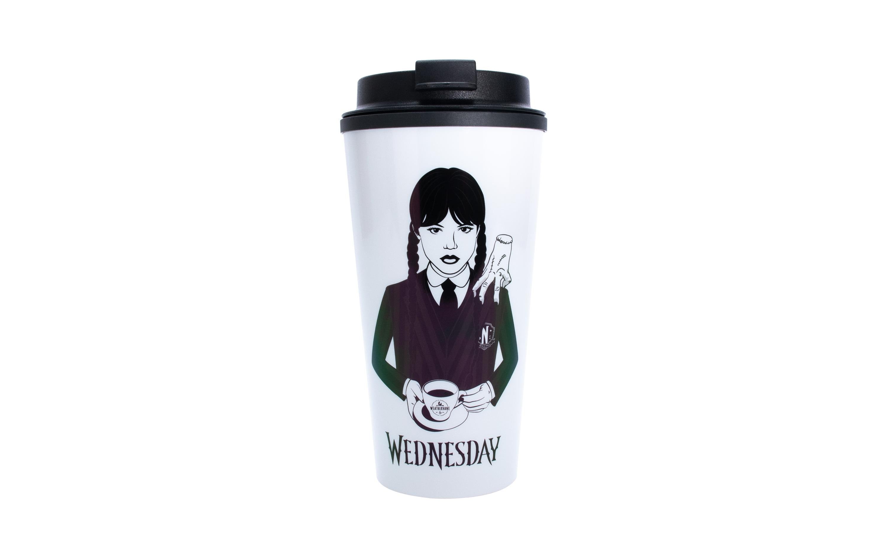 Wednesday - Thermo Kaffebecher Fanartikel aus dem Wednesday-Universum