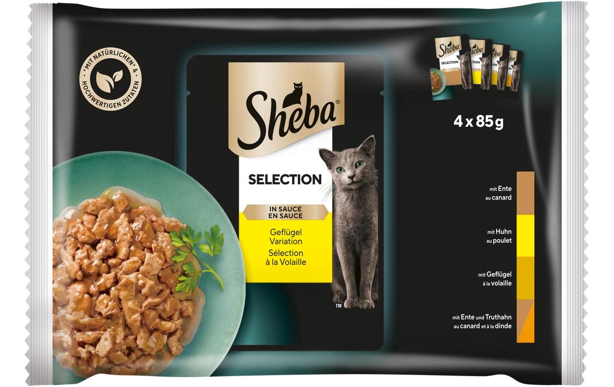 Sheba Selection Sauce Geflügel Variation 4 x 85 g