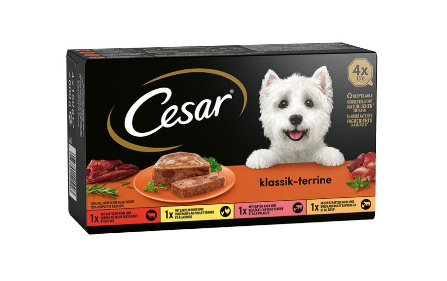 Cesar Klassik-Terrine Schale 4x150g