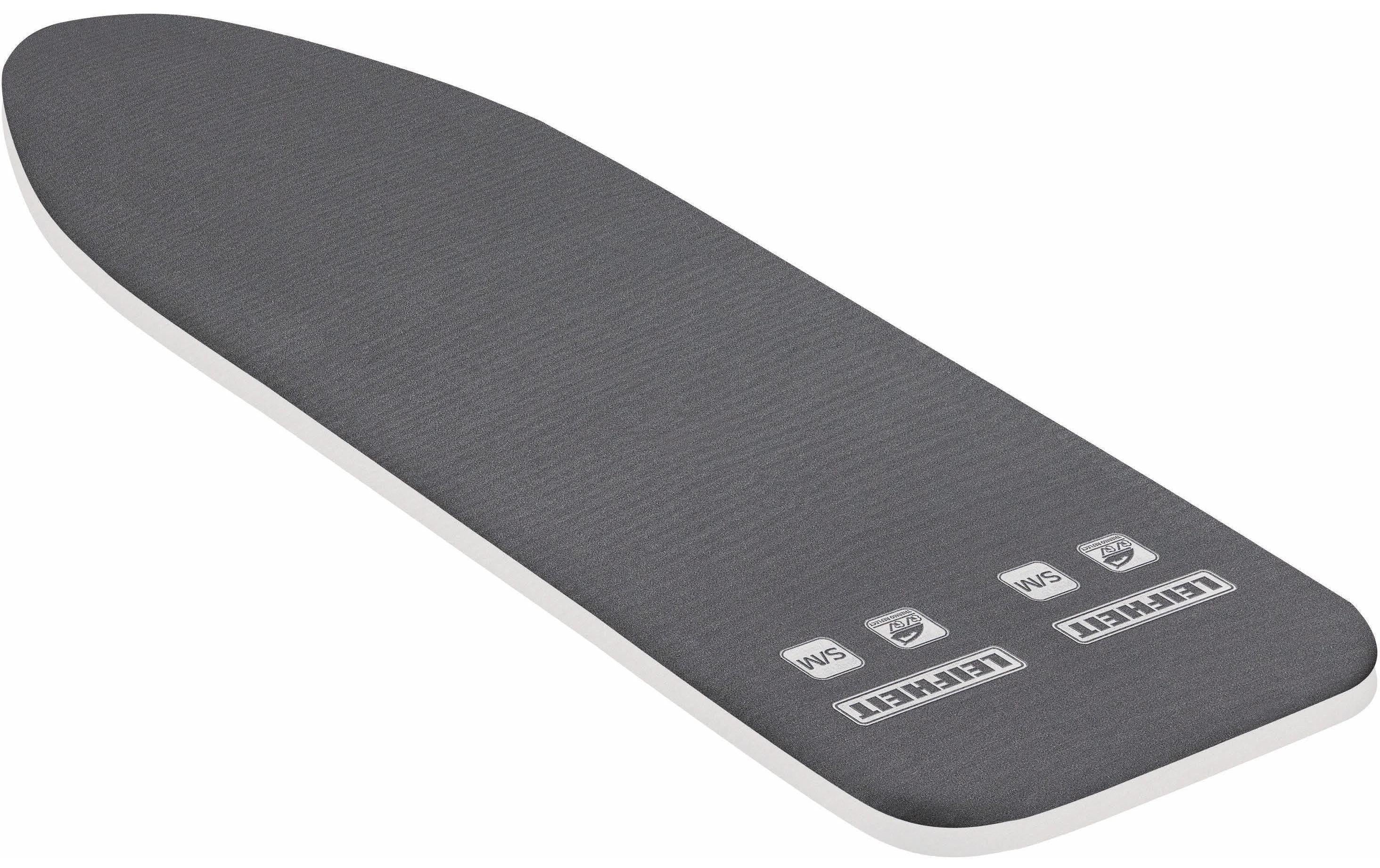 Leifheit Bügeltischbezug Black Edition S/M Thermo Reflect, schwarz, max. 125 x 40cm