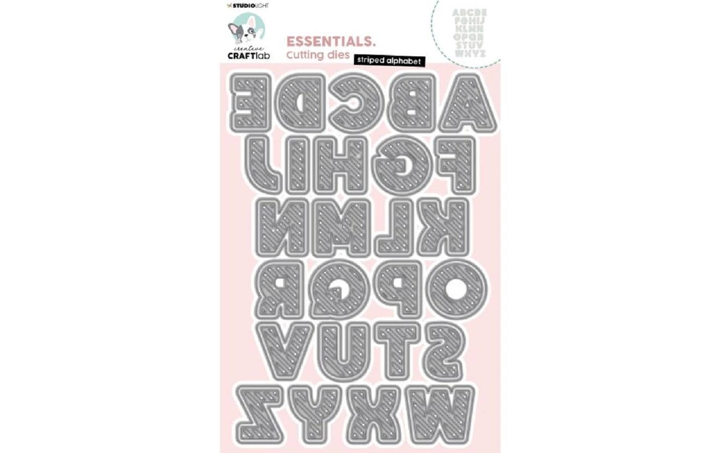 Stanzformen Alphabet Linien Essentials 164x265x1mm