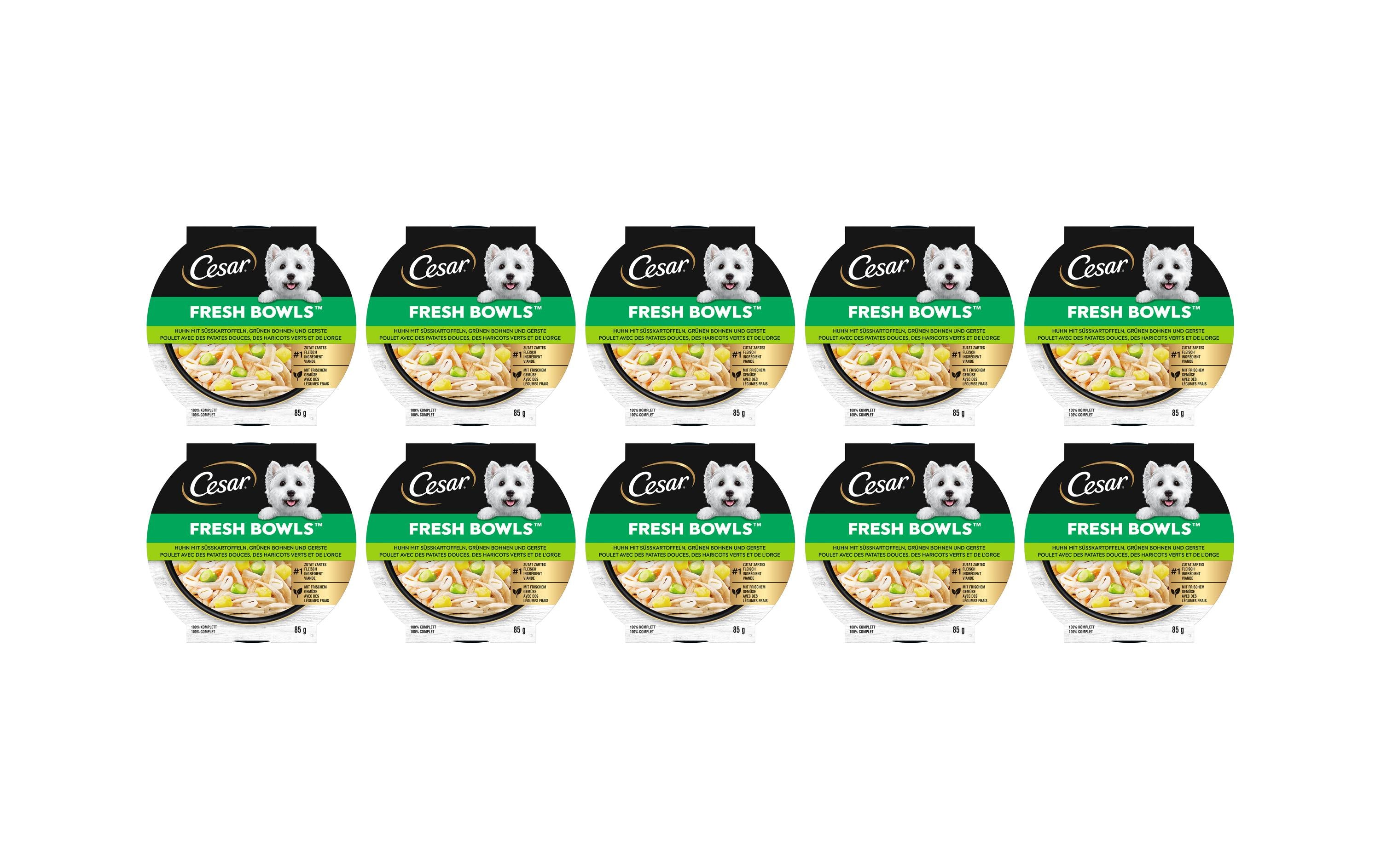 Cesar Fresh Bowls Huhn, Süsskartoffeln 10x85g