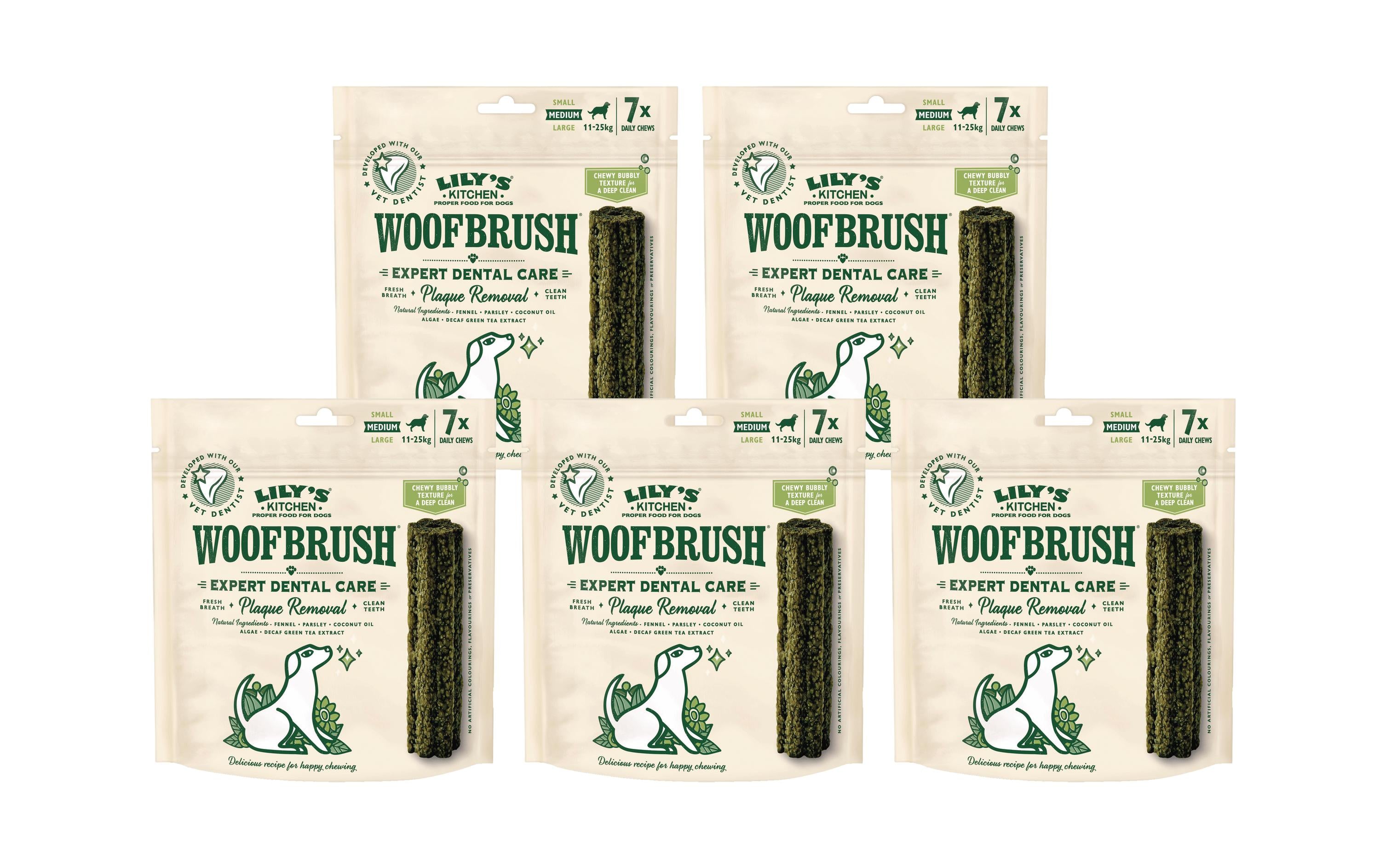 Lilys Kitchen Woofbrush Dental M 5x7x30g Kit