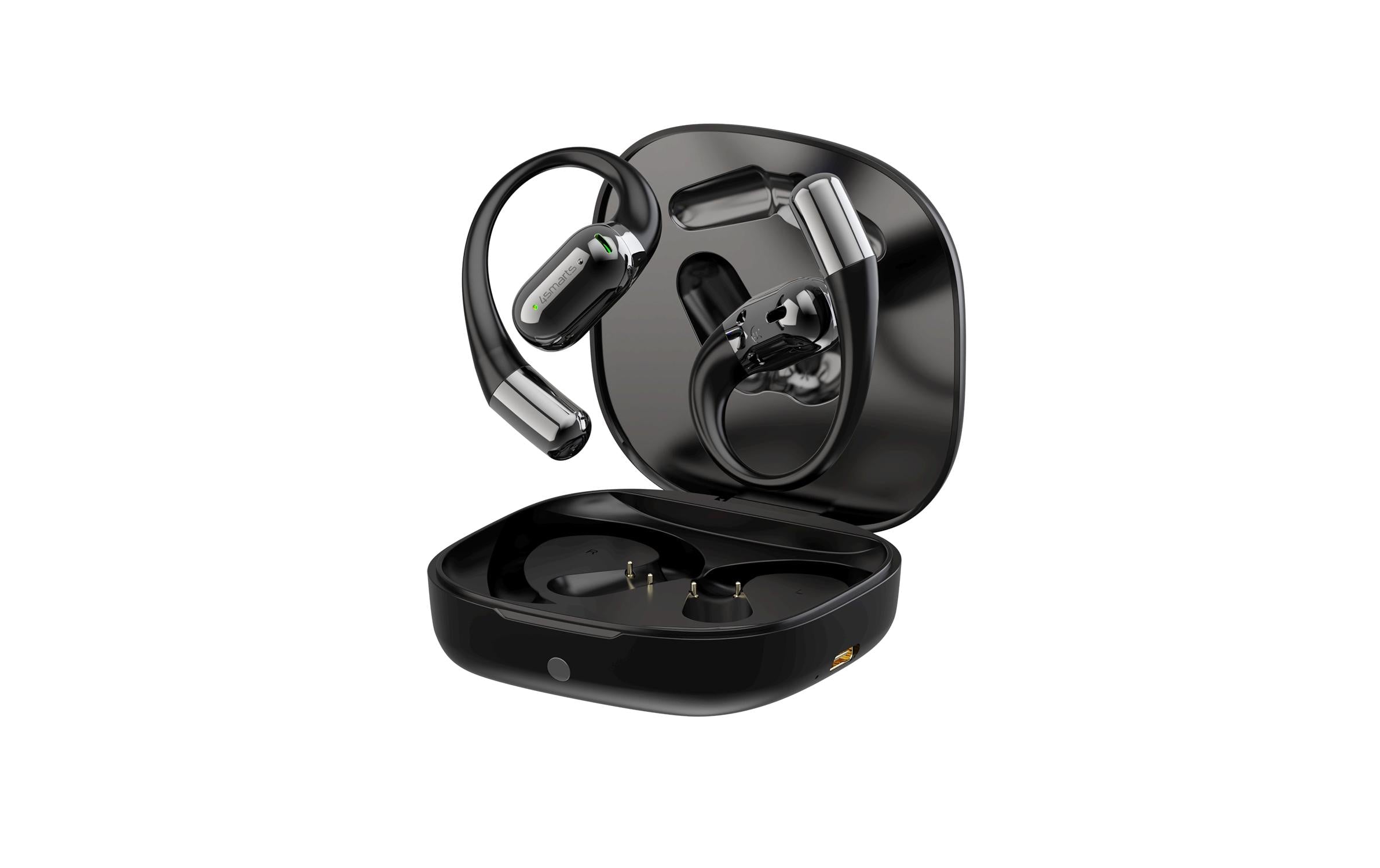 4smarts Kopfhörer OE BT SkyBuds AI Screen Schwarz