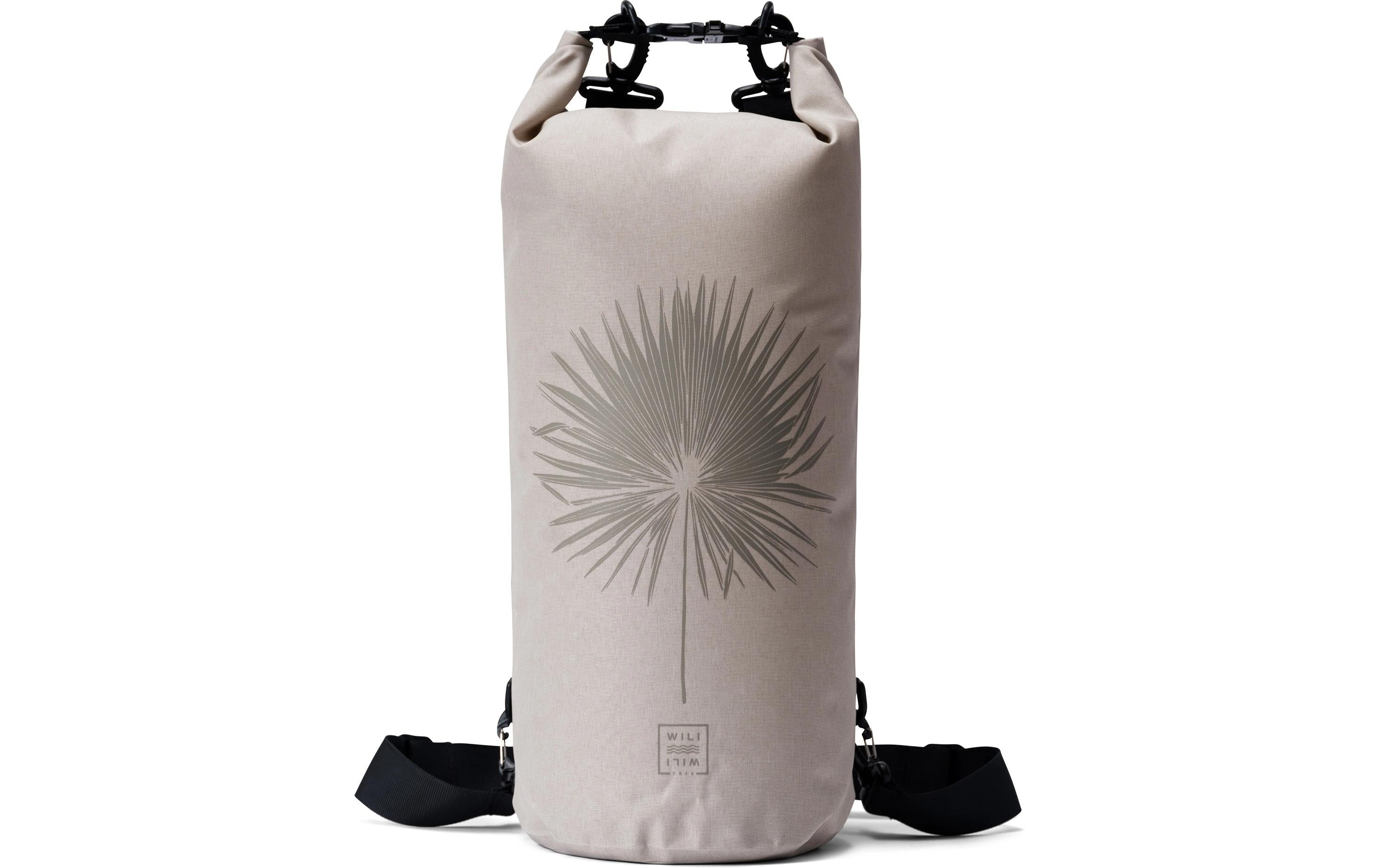Wili Wili Tree Dry Bag Palm Leaf 15 Liter, Sandstorm Beige