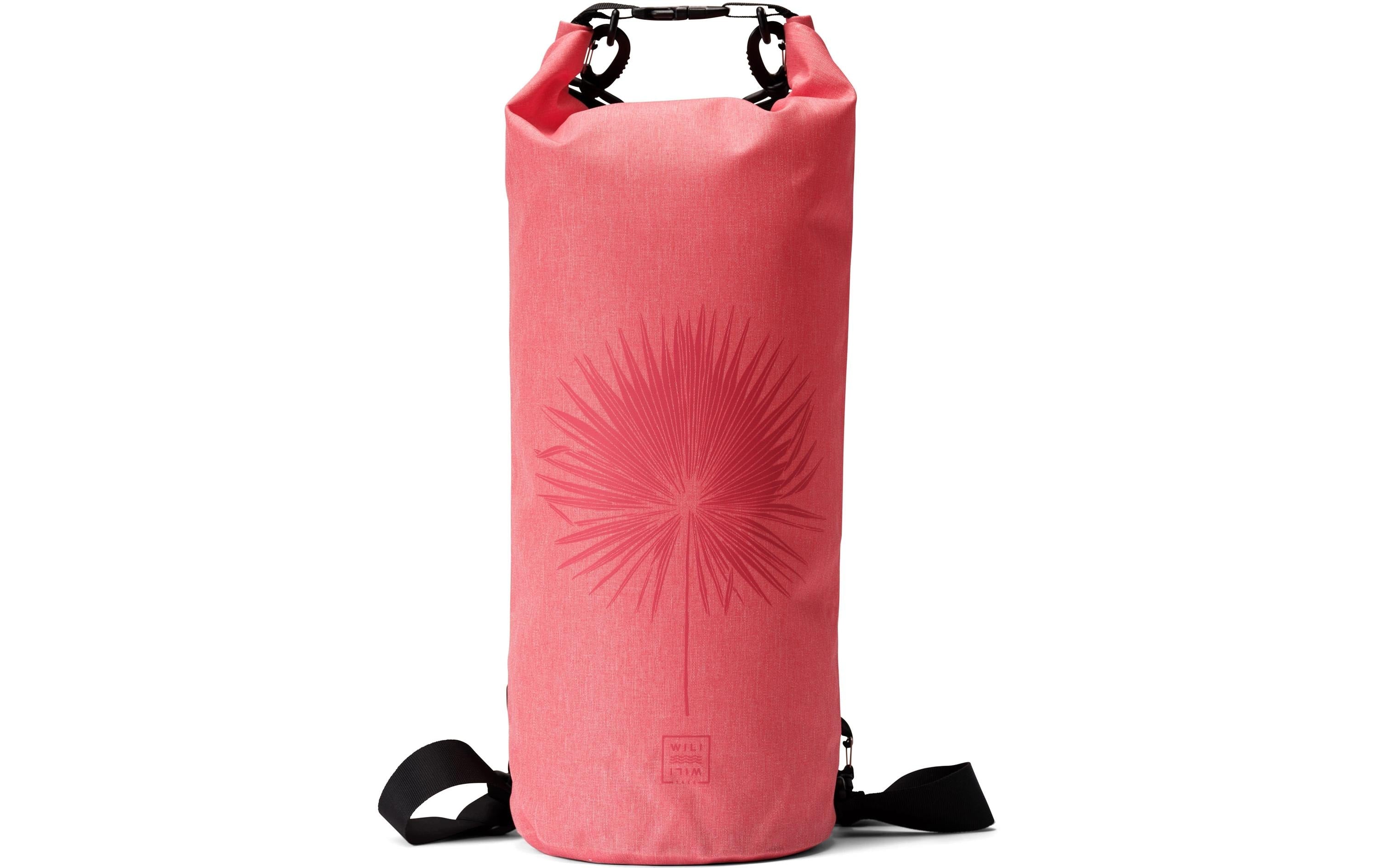 Wili Wili Tree Dry Bag Palm Leaf 15 Liter, Shell Pink