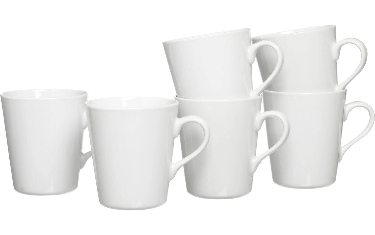 R&B Tassenset Vio 6 Stück, Porzellan, 300 ml