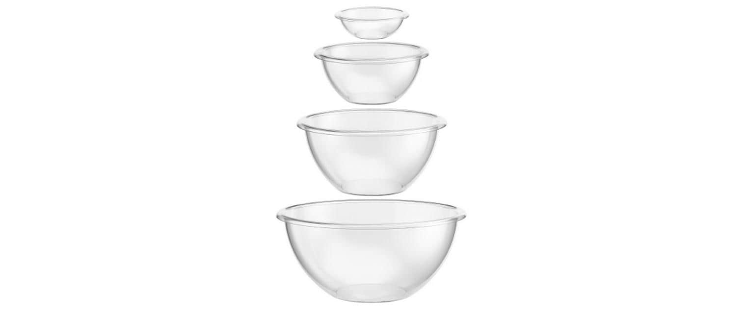 Bodum Bistro Salatschüsseln Set 4-teilig 4-teilig Kunststoff transp.