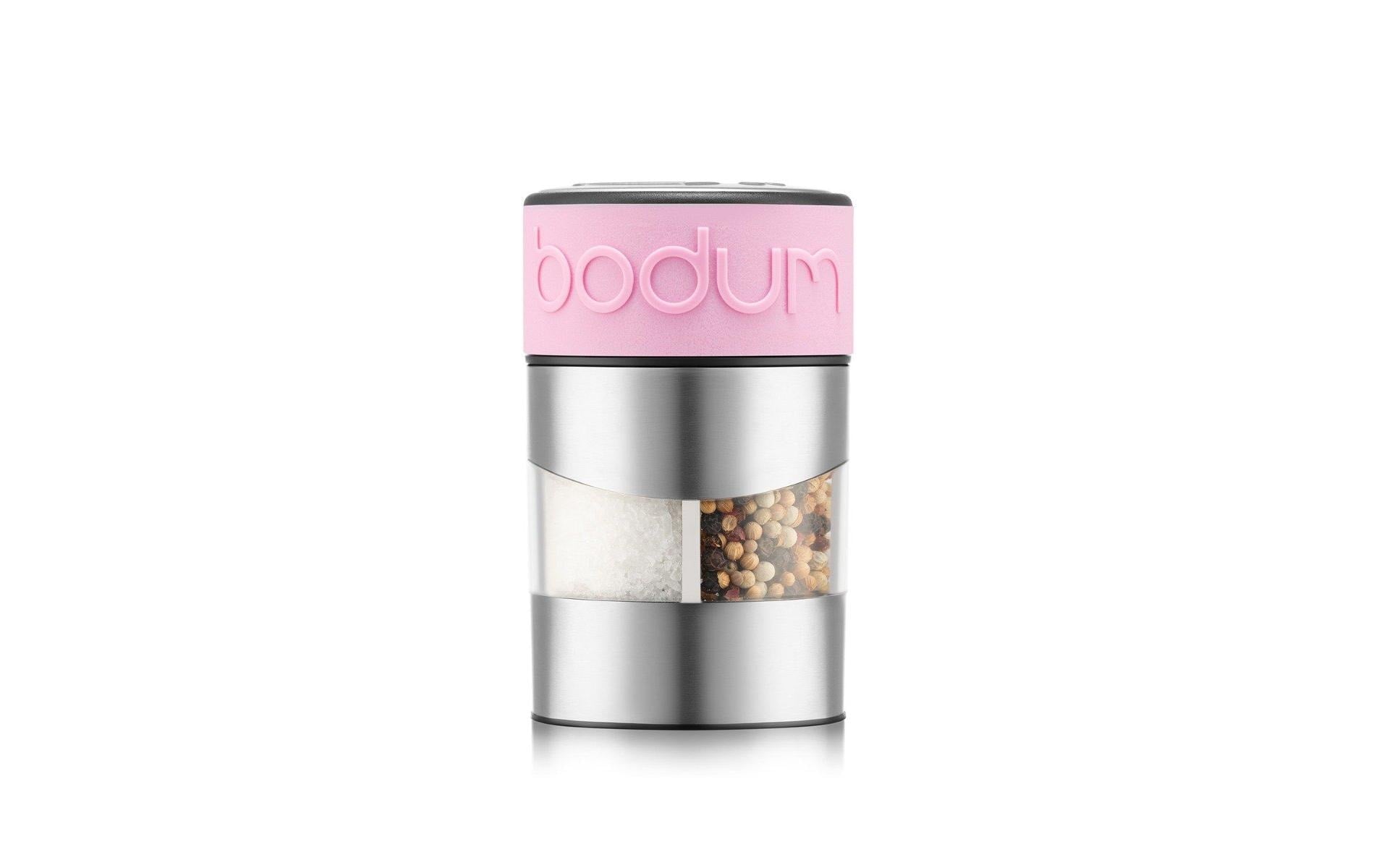 Bodum Twin Salz-und Pfeffermühle Kunststoff pink, D:7, H:11cm