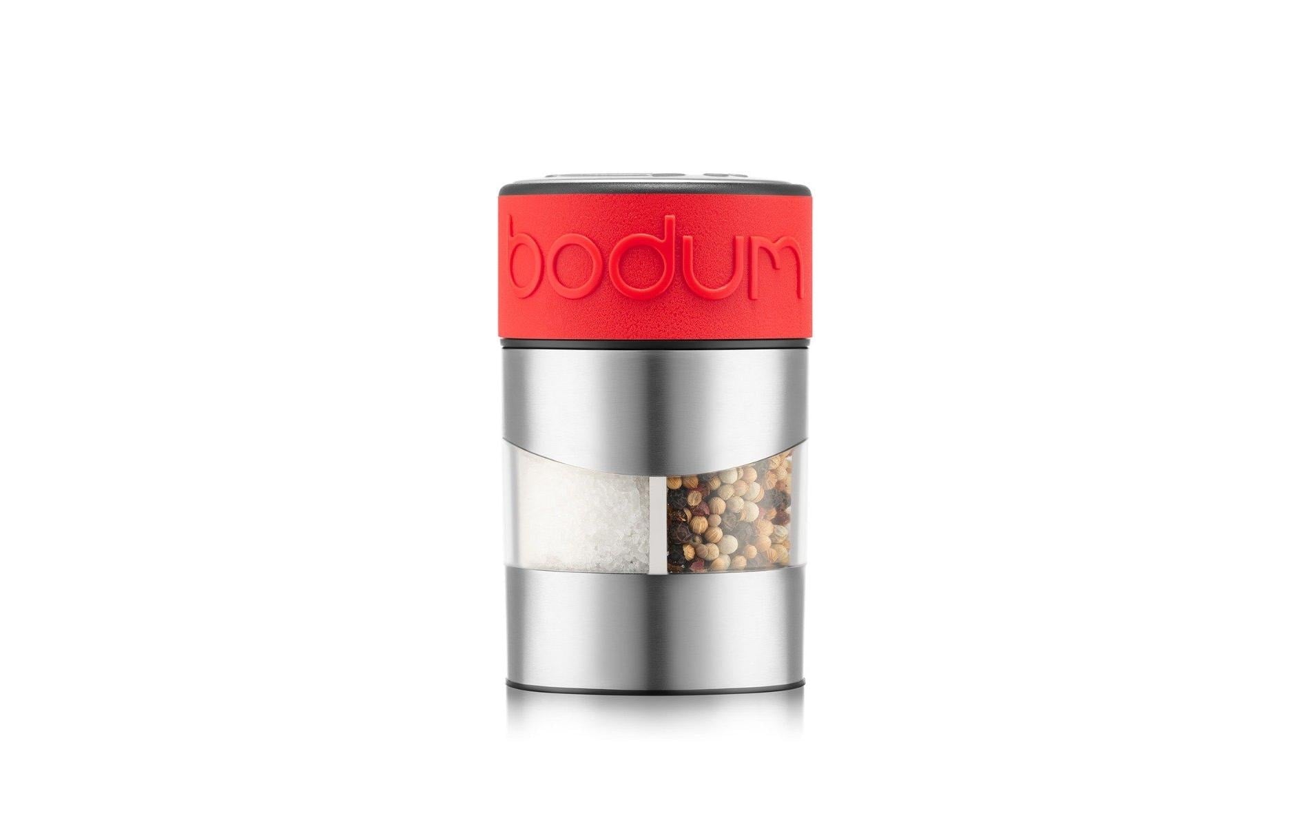 Bodum Twin Salz-und Pfeffermühle Kunststoff rot, D:7, H:11cm