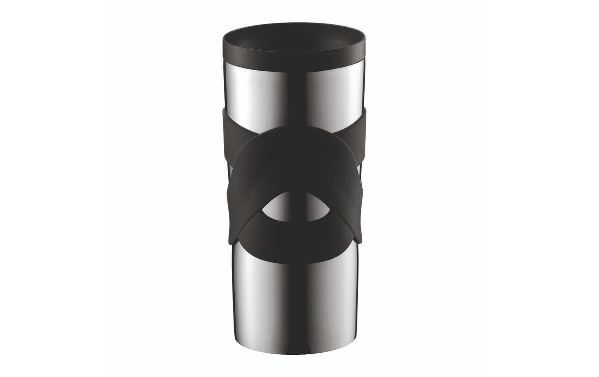 Bodum Travel Mug Doppelwandig Edelstahl, schwarz, 0.35 Liter