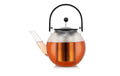 Bodum Assam Teebereiter Glas, schwarz, m. Edelstahlfilter, 1.5L