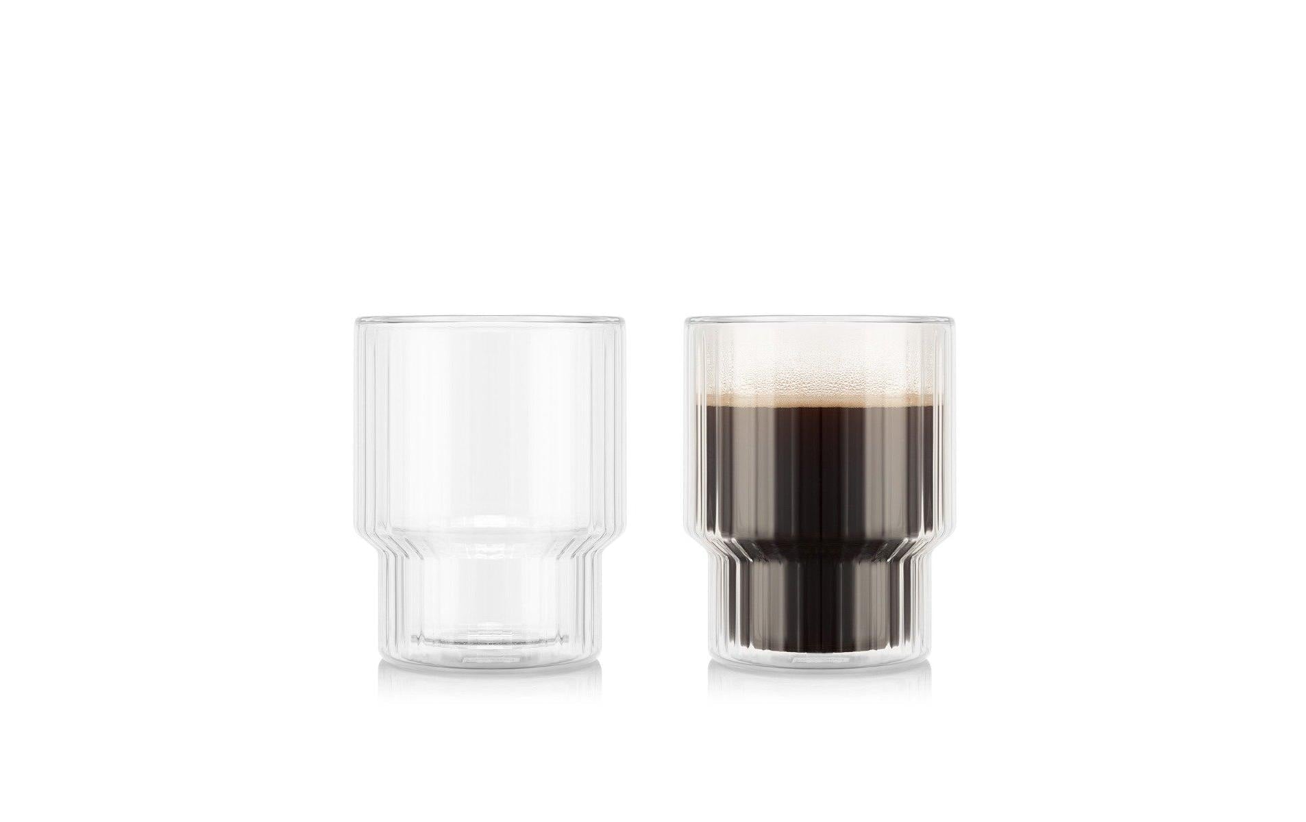 Bodum Navalia Doppelwandgläser 2er Set, Glas, stapelbar, 0.3L