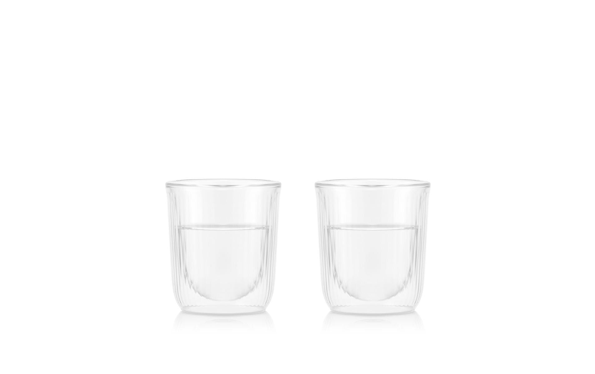 Bodum Douro Doppelwandgläser 2er Set, Glas, 0.145 Liter