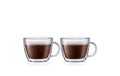 Bodum Bistro Jumbotassen m. Glasgriff 2er Set, Glas doppelwandig 0.45L