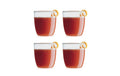 Bodum Kvadrant Trinkglas klein 4er Set, Kunststoff, 0.2 Liter
