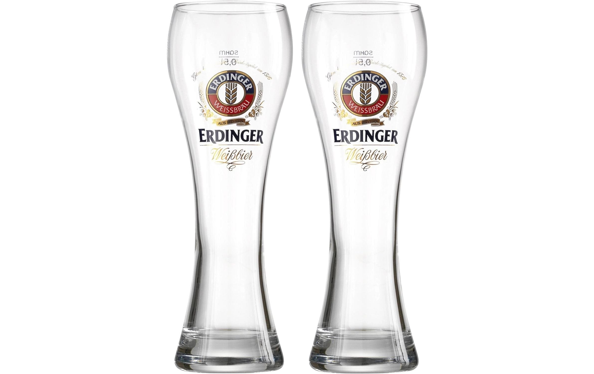 R&B Bierglas Erdinger 2 Stück, 500 ml