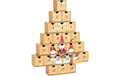 G. Wurm Adventskalender Tannenbaum Karton, 38x48x6cm