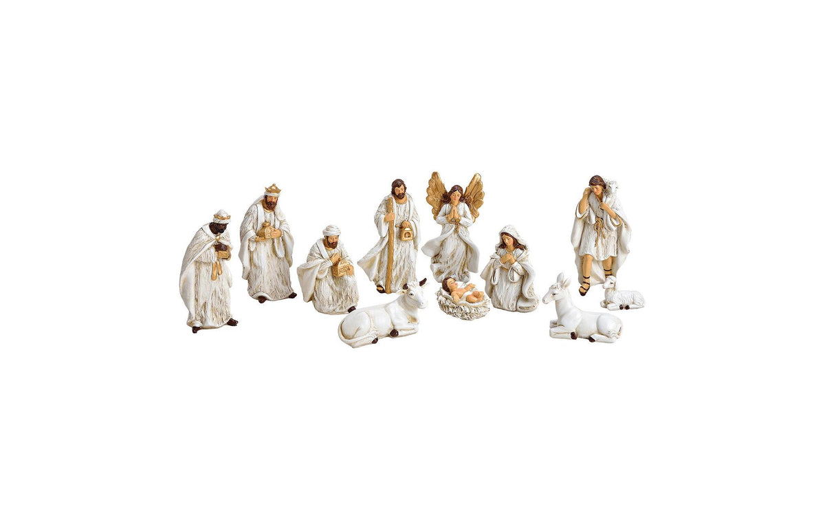 G. Wurm Krippenfiguren-Set Polyresin, 11 Stück