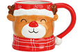 G. Wurm Tasse Rentier 3D Keramik, 300 ml