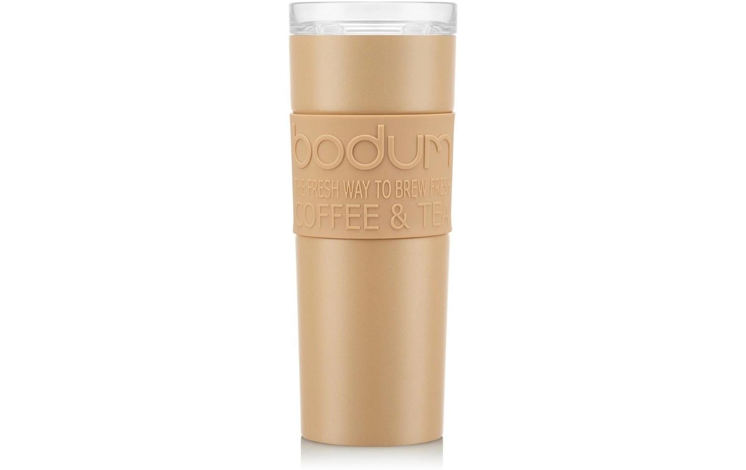 Bodum Travel Mug Doppelwandig Edelstahl, vanilla, 0.45 Liter