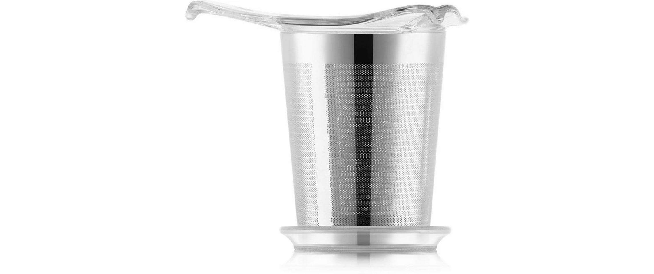 Bodum Yo-Yo Edelstahlsieb mit Deckel verchromt