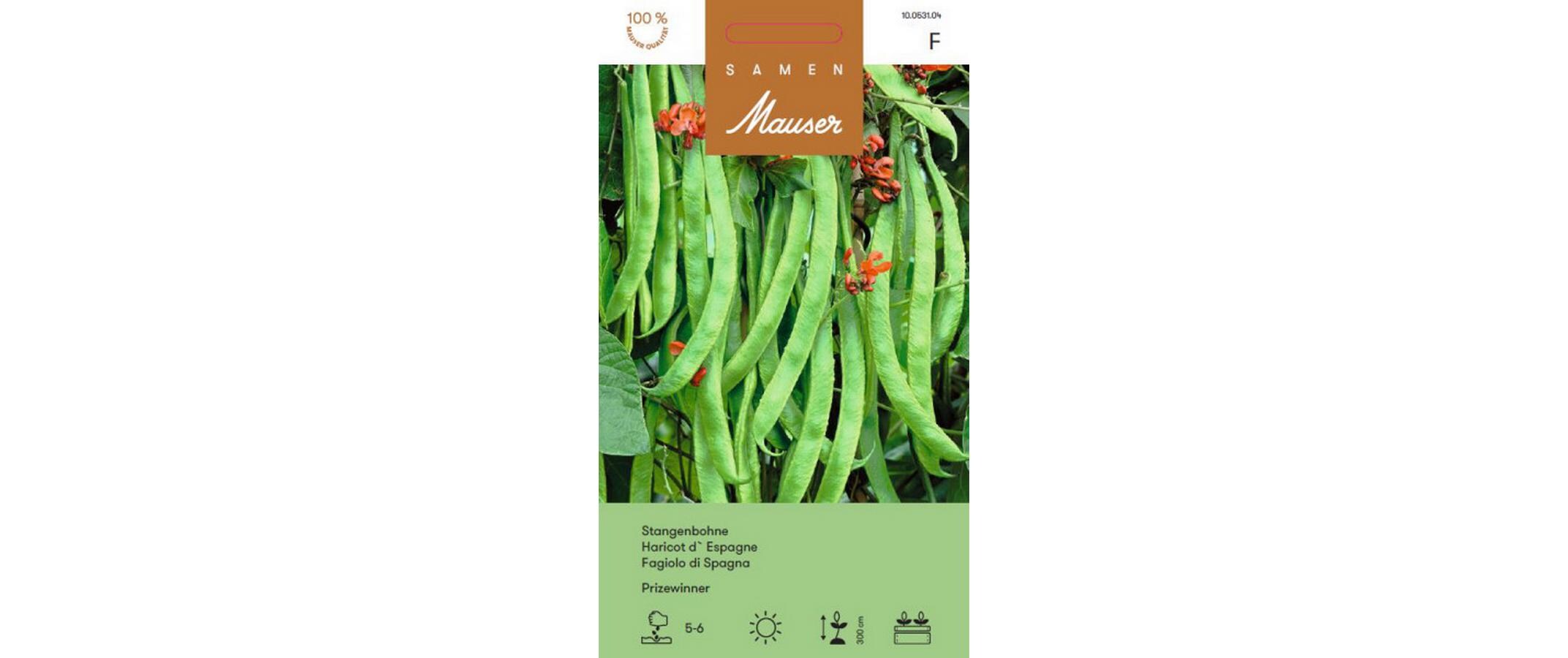 Stangenbohne Prizewinner Phaseolus vulgaris