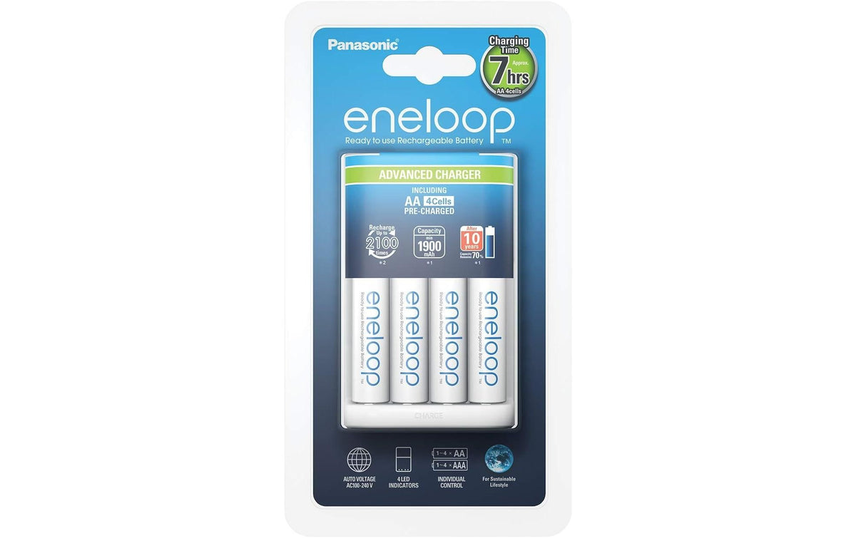 Panasonic eneloop K-KJ17MCC40E Ladegerät inkl. 4x AA 1900mAh
