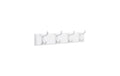 Songmics Garderobe mit 4 Haken, Weiss 40x9x7 cm (BxTxH), MDF, Zink