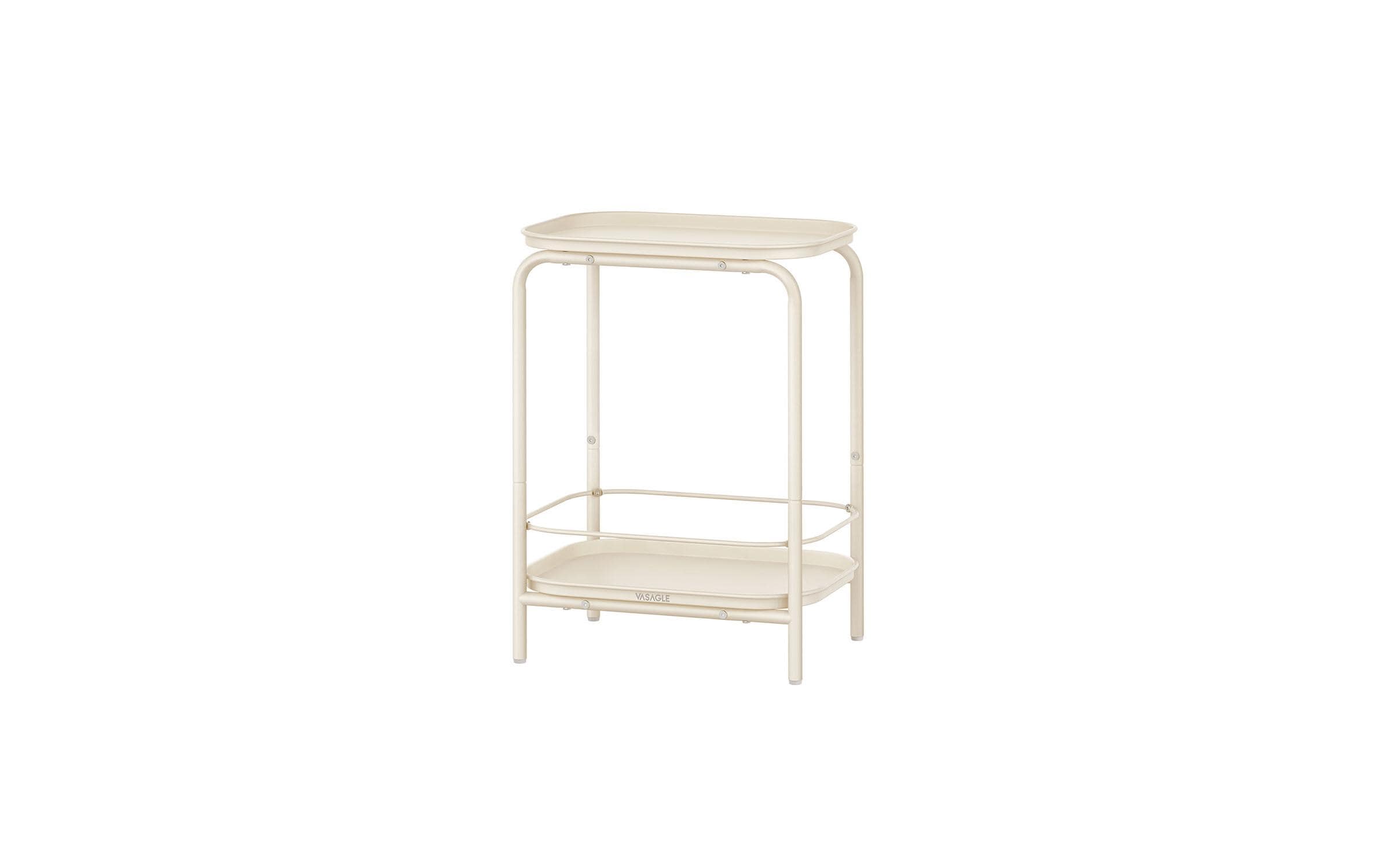 Vasagle Couchtisch Creme 40x30x56 cm (BxTxH), Stahl