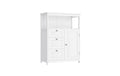 Vasagle Kommode Weiss MDF, 60x30x80 cm (BxTxH)