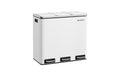 Songmics Treteimer, Weiss 61x34x55.5 cm (BxTxH), Stahl