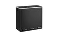 Songmics Treteimer, Schwarz 61x34x55.5 cm (BxTxH), Stahl