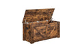 Vasagle Truhe Industrial, Braun 100x40x46 cm (BxTxH), Spanplatte, Eisen