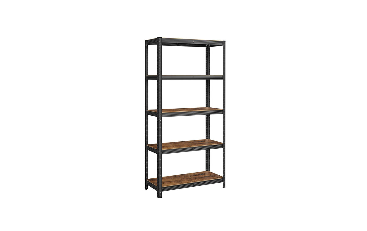 Songmics Regal Industrial, 180x90x40 cm (BxTxH), 5 Ablagen, MDF, Stahl