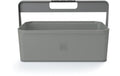 Hotbox 4 Mini Schreibtisch Organzizer grau, 2 in 1 mit Softgrip