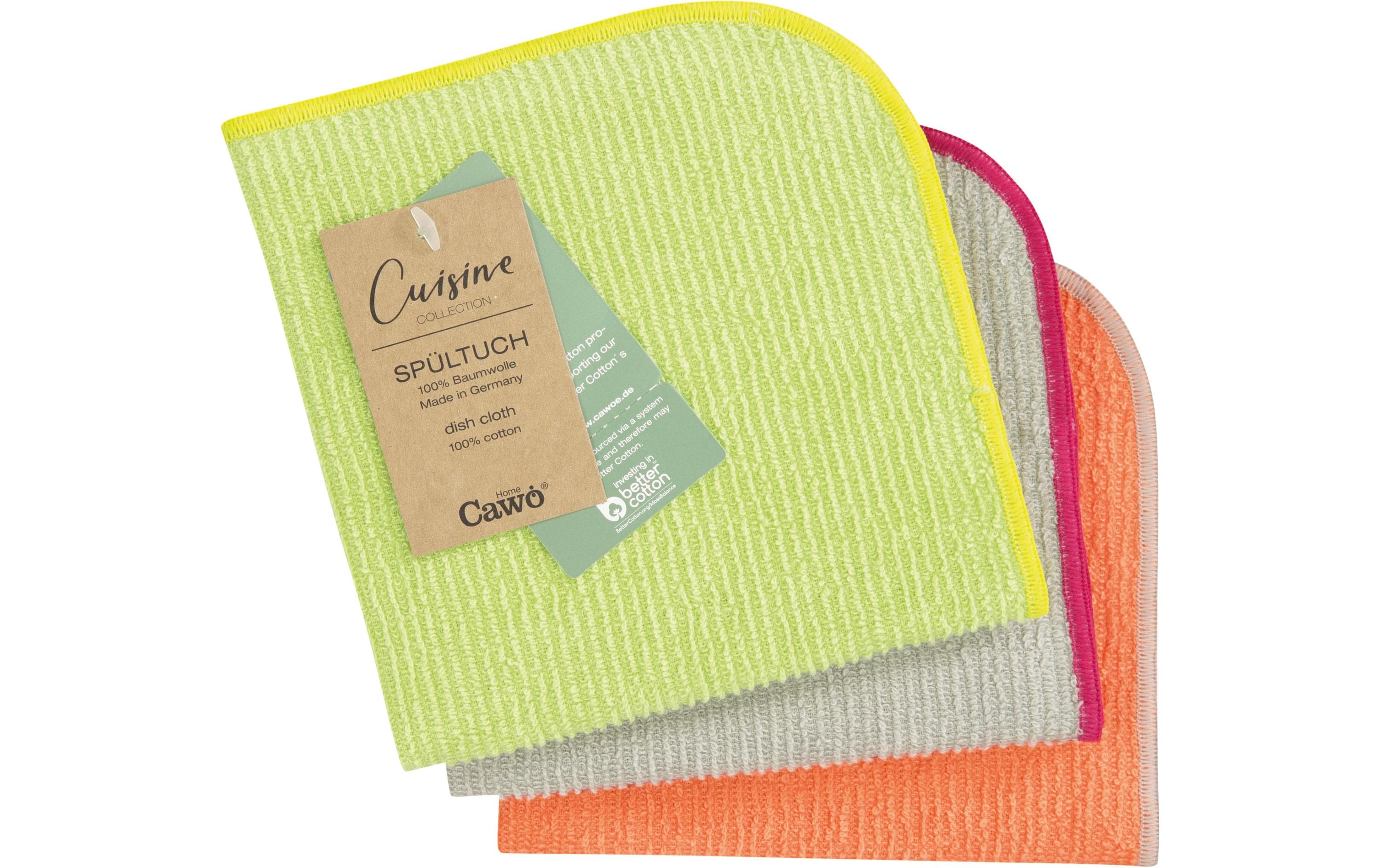 Cawö Spültuch Trio pistazie/mandarine