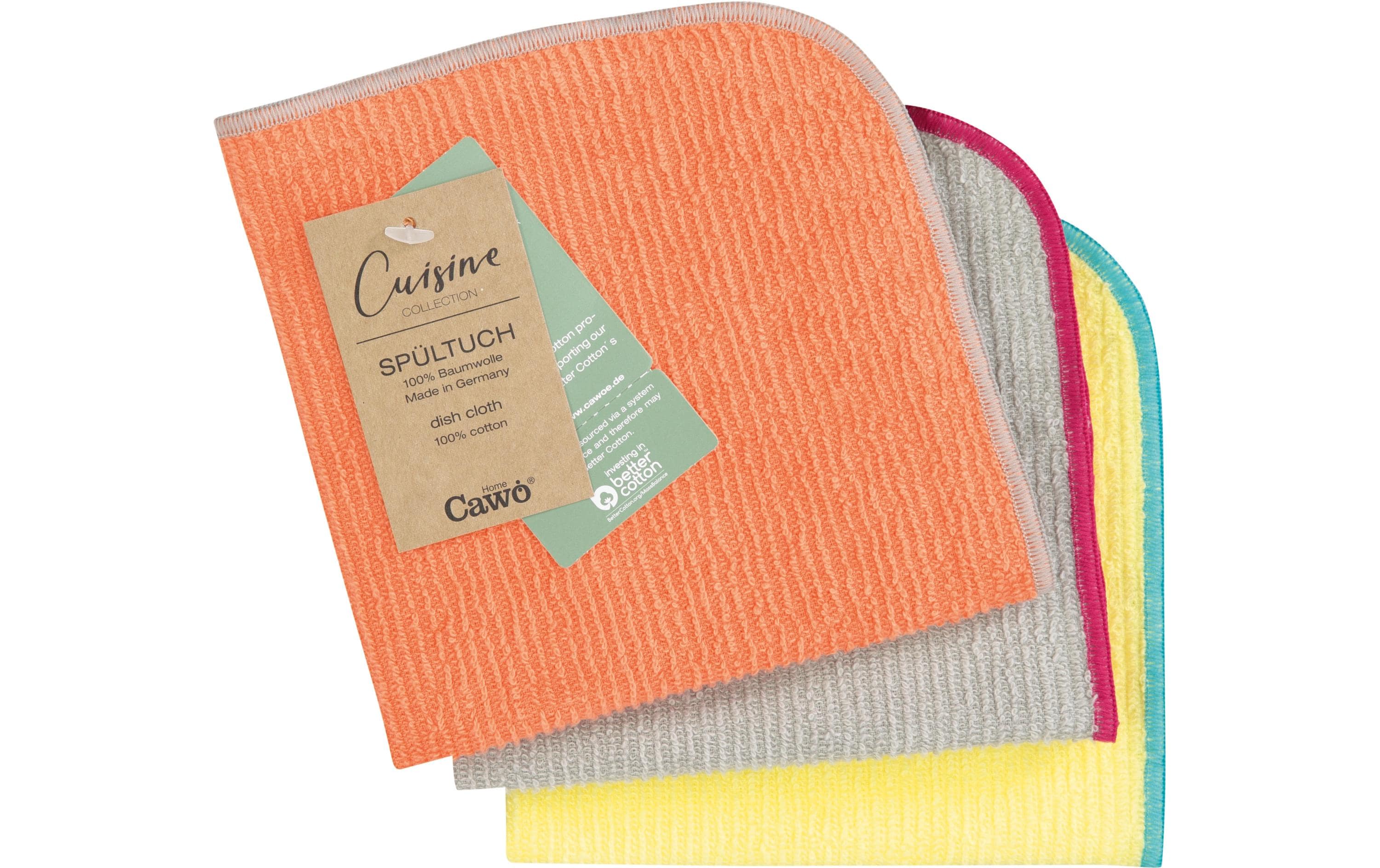 Cawö Spültuch Trio mandarine/lemon