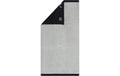 Cawö Handtuch Lifestyle Splash 50 x 100, Platin/Schwarz